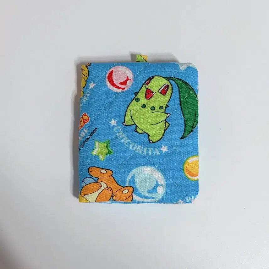 [BUNJANG] Pokemon Quilting Card Holder & Coin Purse featuring Chikorita, Pikachu, Wooper, and Piplup / 포켓몬스터 치코리타 피카츄 핑복 펭도리 퀄팅 퀄트 카드지갑 동전지갑