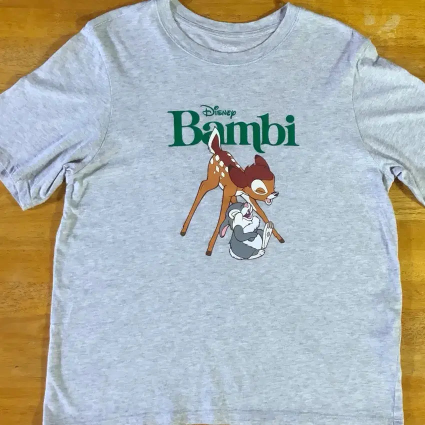 [BUNJANG] TOPTEN Disney Bambi Grey T-Shirt Size 90 / 탑텐 디즈니 밤비 그레이 반팔티 90