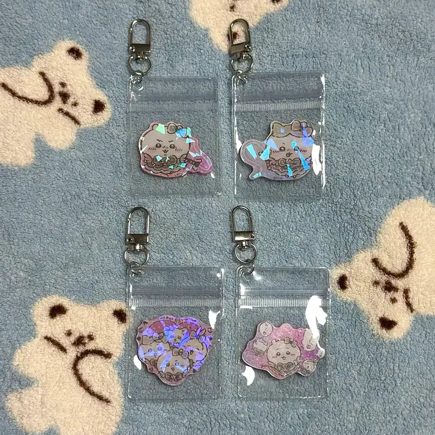 [BUNJANG] Glitter Dark Magical Character Acrylic Keyring / 글리터 치이카와 흑화 매지컬 캐릭터 아크릴 키링