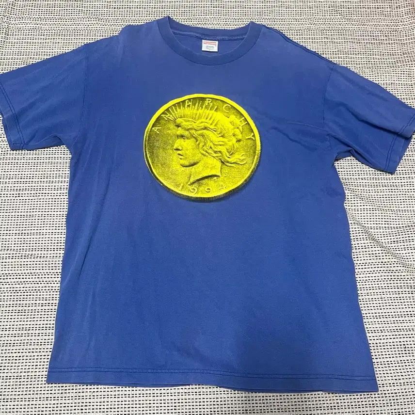 [BUNJANG] Supreme Anarchy Coin T-Shirt / 08s 슈프림 아나키 코인 티셔츠