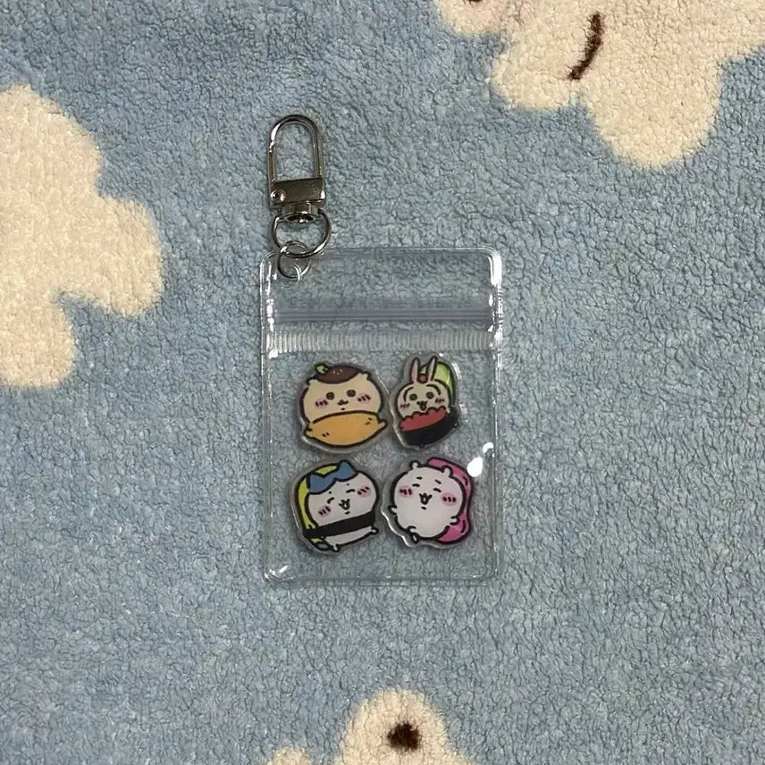 [BUNJANG] Chiikawa Sushi Character Acrylic Keychain / 치이카와 스시 캐릭터 아크릴 키링 2