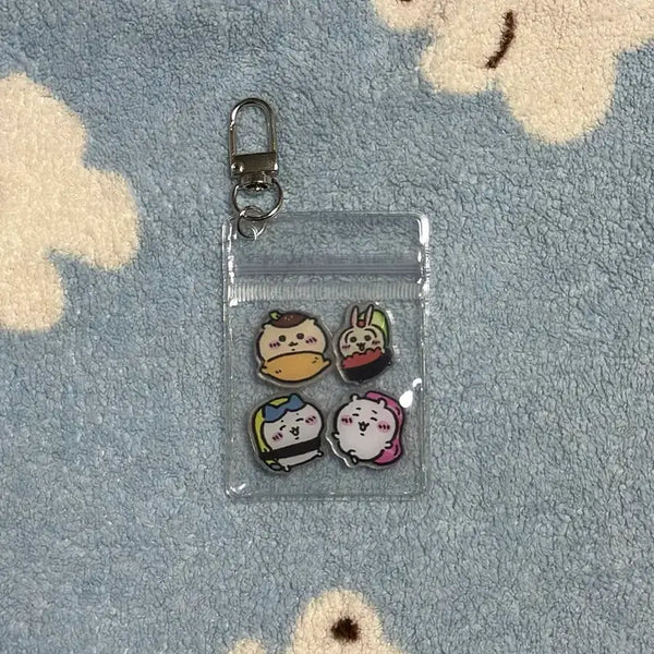 [BUNJANG] Chiikawa Sushi Character Acrylic Keychain / 치이카와 스시 캐릭터 아크릴 키링 2