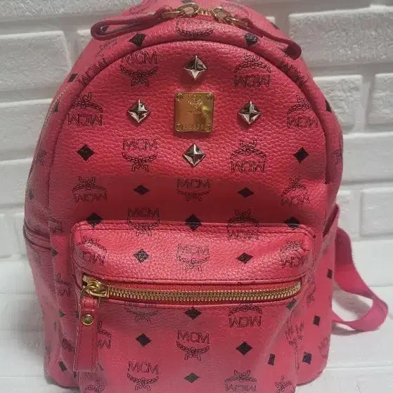 [BUNJANG] MCM Pink Leather Backpack / (정품)MCM백팩