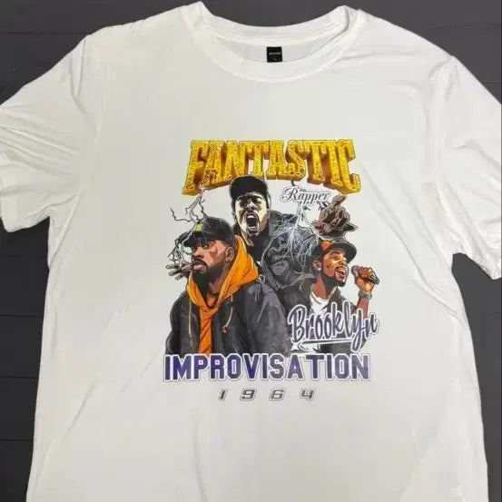 [BUNJANG] Fantastic Rappers Brooklyn Improvisation Short Sleeve T-Shirt / 판타스틱 래퍼스 브루클린 임프로비제이션 반팔 티셔츠