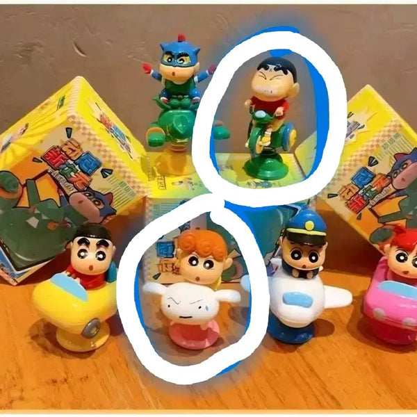 [BUNJANG] Crayon Shin-chan Gacha Figures (Shin-chan, Shin-chan's sister) Bundle Set / 짱구 흔들 스프링 피규어(짱구, 짱아 일괄)