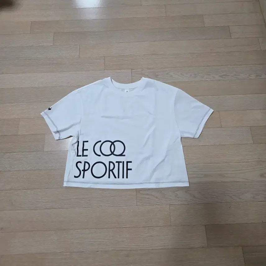[BUNJANG] Le Coq Sportif Crop Short Sleeve T-Shirt Size 85 / 르꼬끄 크롭 반팔티 사이즈85