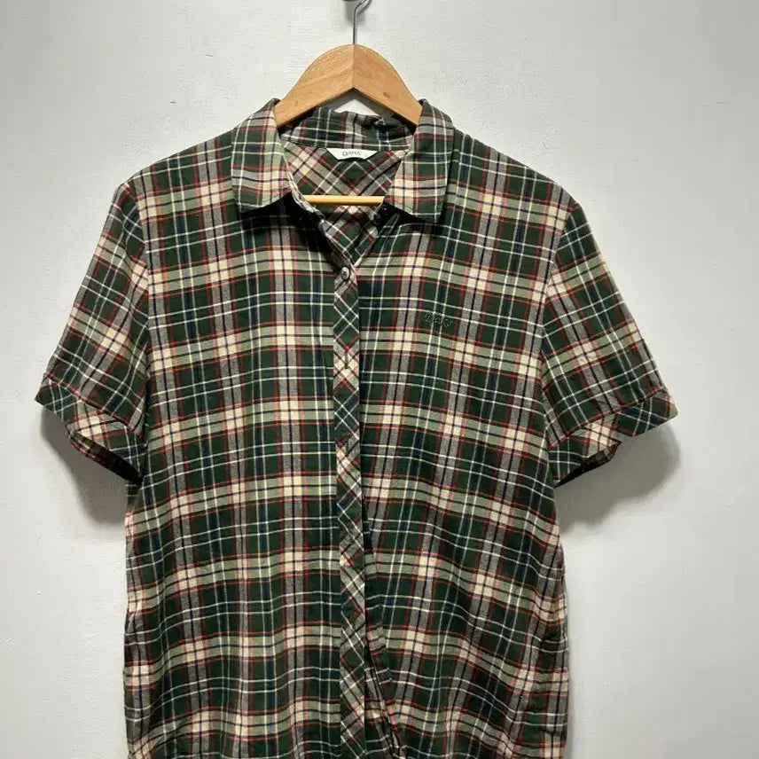 [BUNJANG] Daks Check Short Sleeve Shirt Size 95 / 닥스 체크 반팔 셔츠 95사이즈