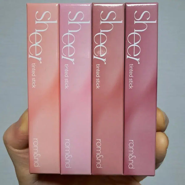 [BUNJANG] Rom&nd Sheer Tinted Stick Lipstick (2 Shades) / 롬앤 립스틱 (2개가격)