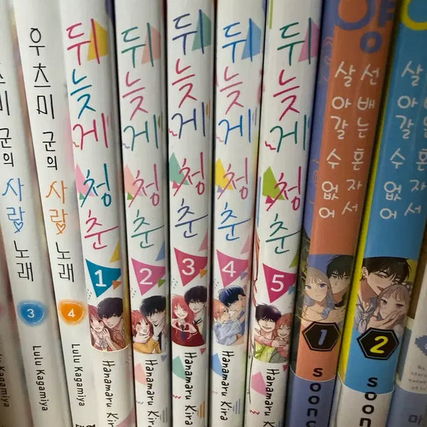 [BUNJANG] Behind Youth Romance Comic Book Set / 뒤늦게 청춘 순정만화책 양도
