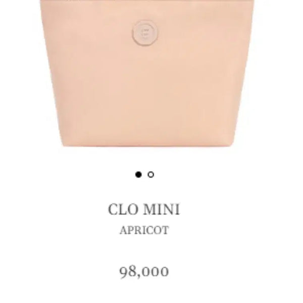 [BUNJANG] MinuteMute Apricot Chro Mini Tote Bag / 미닛뮤트 애프리콧 클로미니