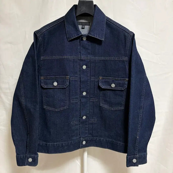 [BUNJANG] Uniqlo 2nd Generation Denim Trucker Jacket Raw S / 유니클로 2세대 데님 트러커 자켓 / 생지, S