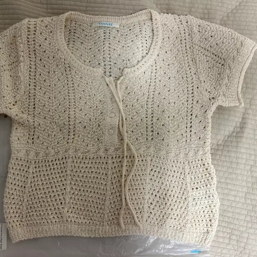[BUNJANG] Thanat Pointelle Knit Top / 타낫 포인텔 니트
