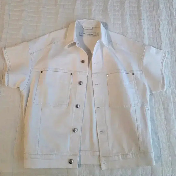 [BUNJANG] IRO Denim Jacket White / IRO 데님 자켓 화이트/새상품