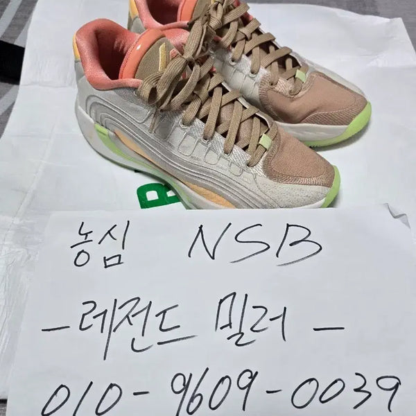[BUNJANG] Nike Jordan Luka 4 Basketball Shoes Beige/Pink/Mint (Size 250) / [250] 나이키 조던 루카4
