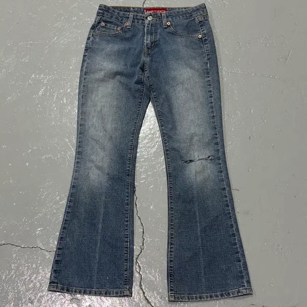 [BUNJANG] Levi's 518 Super Low Bootcut Denim Pants / 리바이스(Levis) 518 슈퍼로우 부츠컷 데님 팬츠