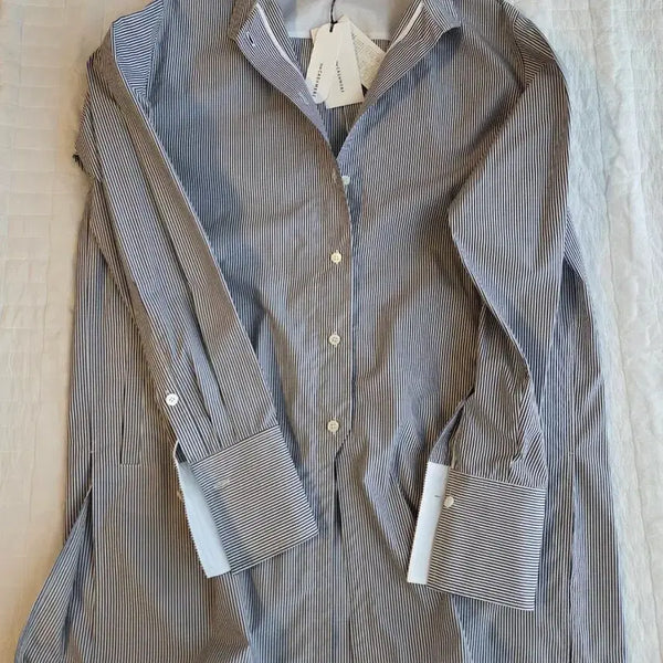 [BUNJANG] TheCashmere Long Shirt / 한섬 더캐시미어 롱셔츠