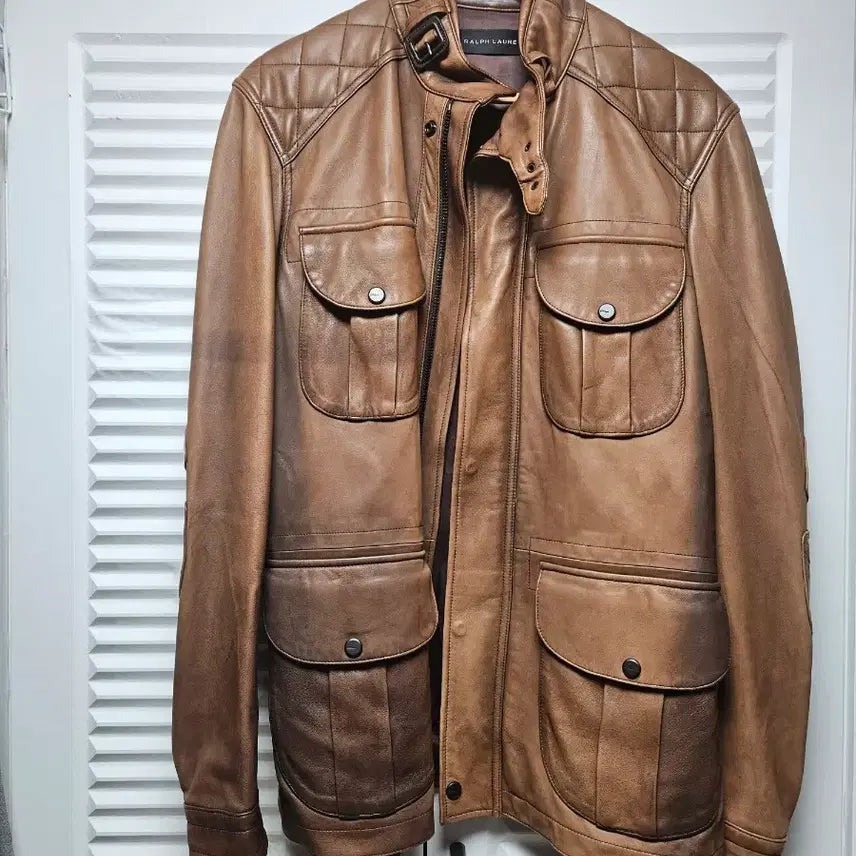 [BUNJANG] Ralph Lauren Black Label Biker Leather Jacket / 랄프로렌 블랙라벨 바이커 가죽자켓 판매합니다.
