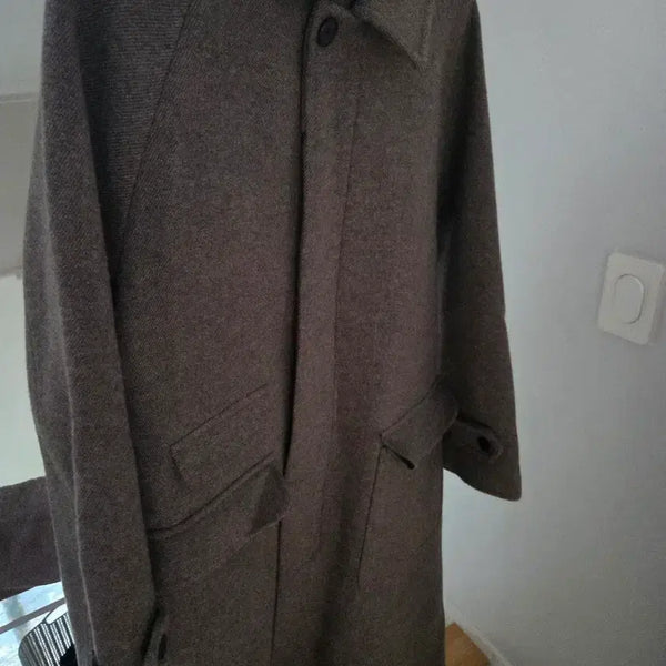 [BUNJANG] Artifects Twill Brown Coat M / 아트이프액츠 트윌브라운 코트 M