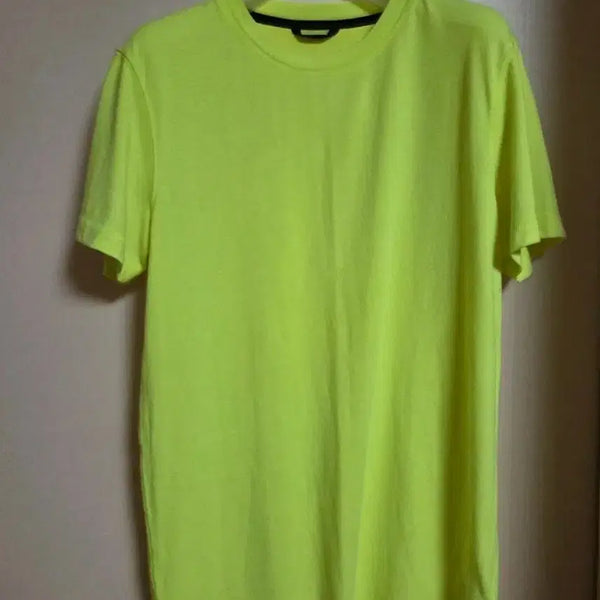[BUNJANG] Theory Fluorescent Round Neck Short Sleeve T-Shirt / 띠어리 형광 라운드넥 반팔 티셔츠