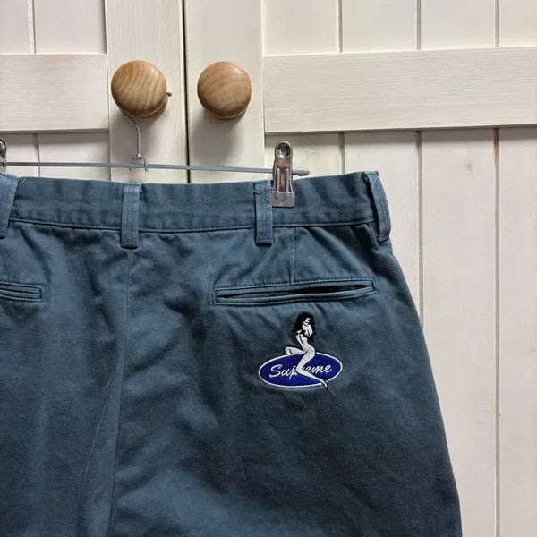 [BUNJANG] Supreme Pin Up Girl Chino Pants Slate 32 / 슈프림 핀업걸 치노 팬츠 슬레이트 32