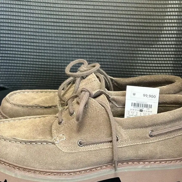 [BUNJANG] Zara Leather Deck Shoes Suede Boat Shoes / 자라 레더 데크 슈즈 스웨이드 보트 슈즈