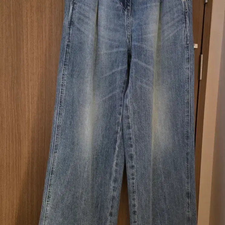 [BUNJANG] System Wide Leg Denim Pants / 시스템 와이드레그 데님 팬츠