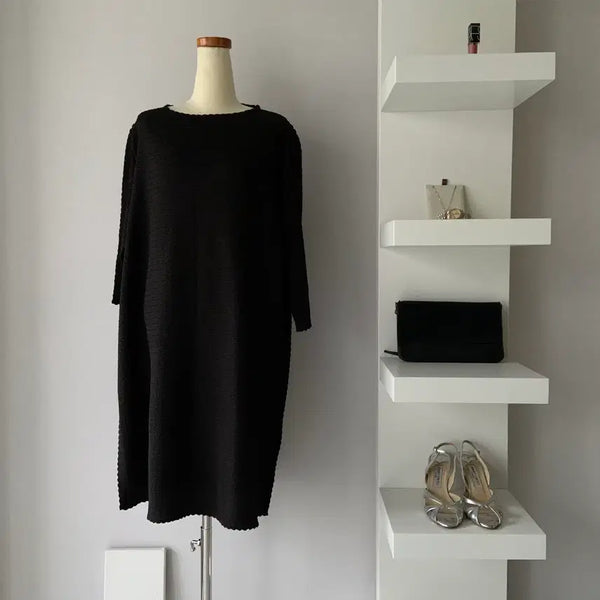 [BUNJANG] Pleatsme Classic Black Pleated Dress / ((새계정에서 판매))플리츠미(Pleatsme)  플리츠 원피스