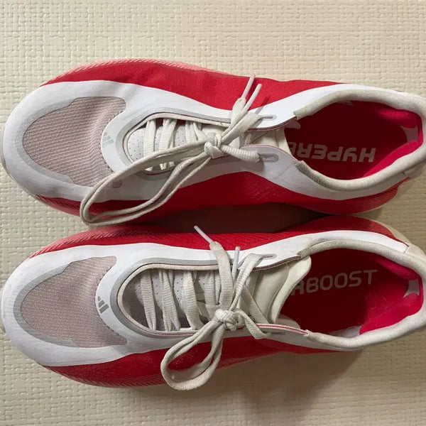 [BUNJANG] Adidas Hyperboost Running Shoes Red/White / 아디다스 하이퍼부스트 러닝화 레드/화이트