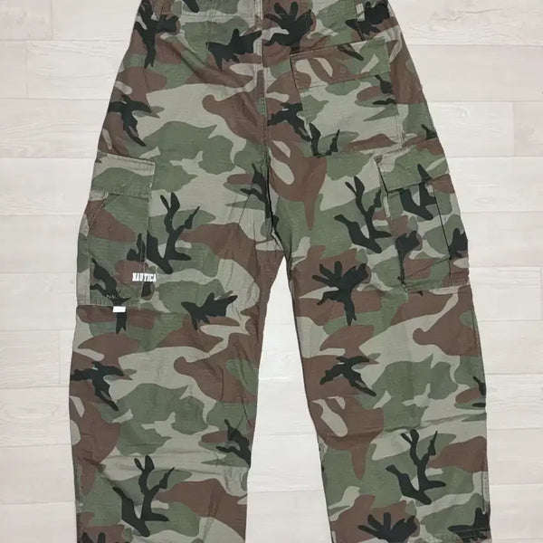[BUNJANG] Nautica Wide Camo Cargo Pants / 노티카 와이드 카모팬츠