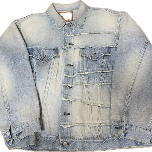 [BUNJANG] FULLCOUNT x Kamiya Switching Indigo Jacket / [ L ] 풀카운트 x 카미야 스위칭 인디고 자켓