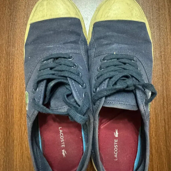 [BUNJANG] Lacoste Navy Canvas Sneakers / 라코스테 네이비 캔버스 스니커즈
