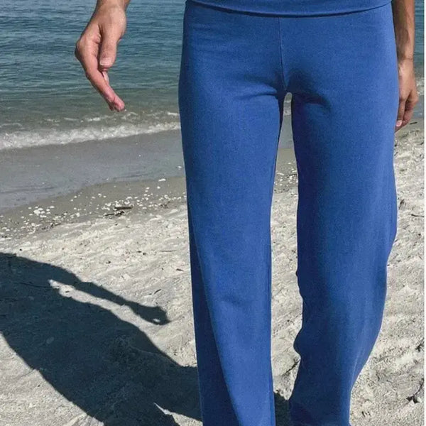 [BUNJANG] Brandy Melville Blue Cotton Pants / 브랜디멜빌 블루 팬츠