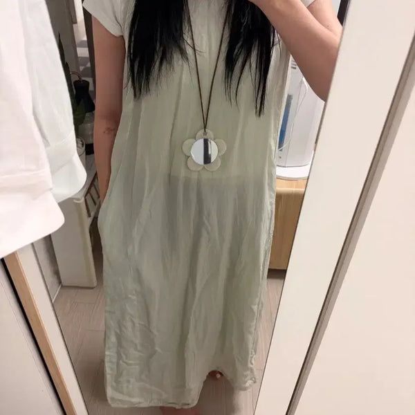 [BUNJANG] Le Linen Blend Maxi Dress / 르 원피스