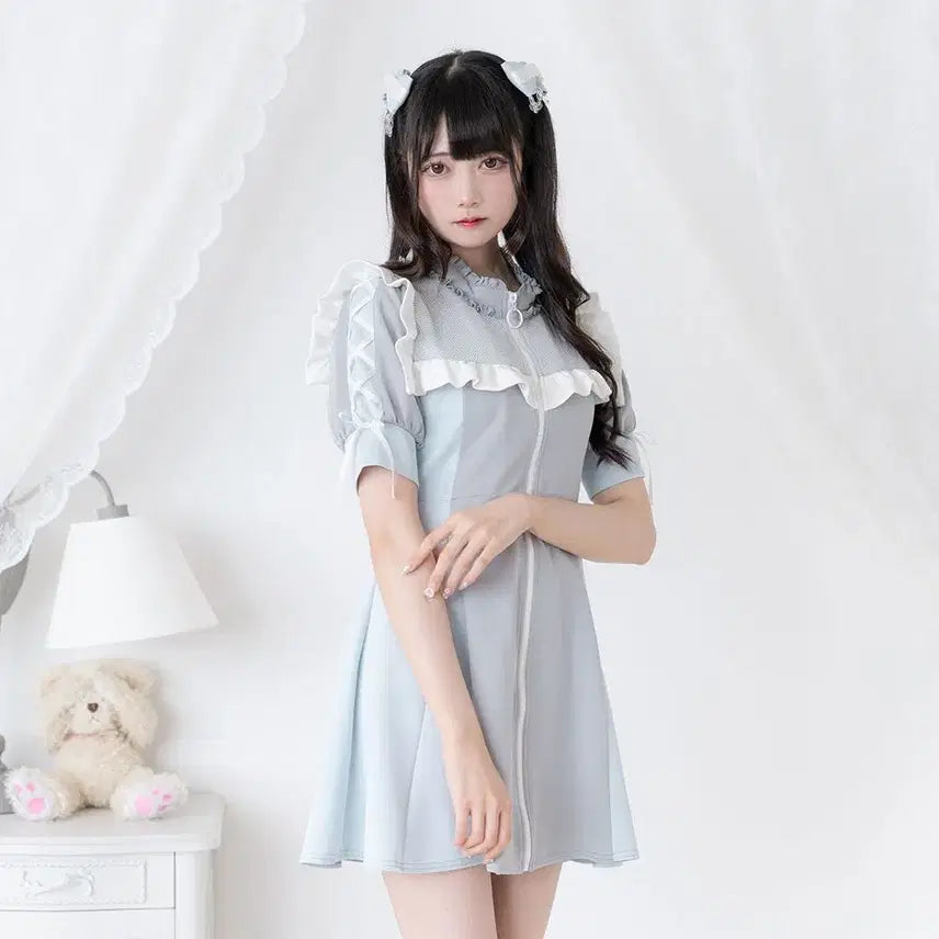 [BUNJANG] Dear My Love Jersey Dress Blue Grey S / 디어마이러브 저지 원피스 블루 그레이 S 판매