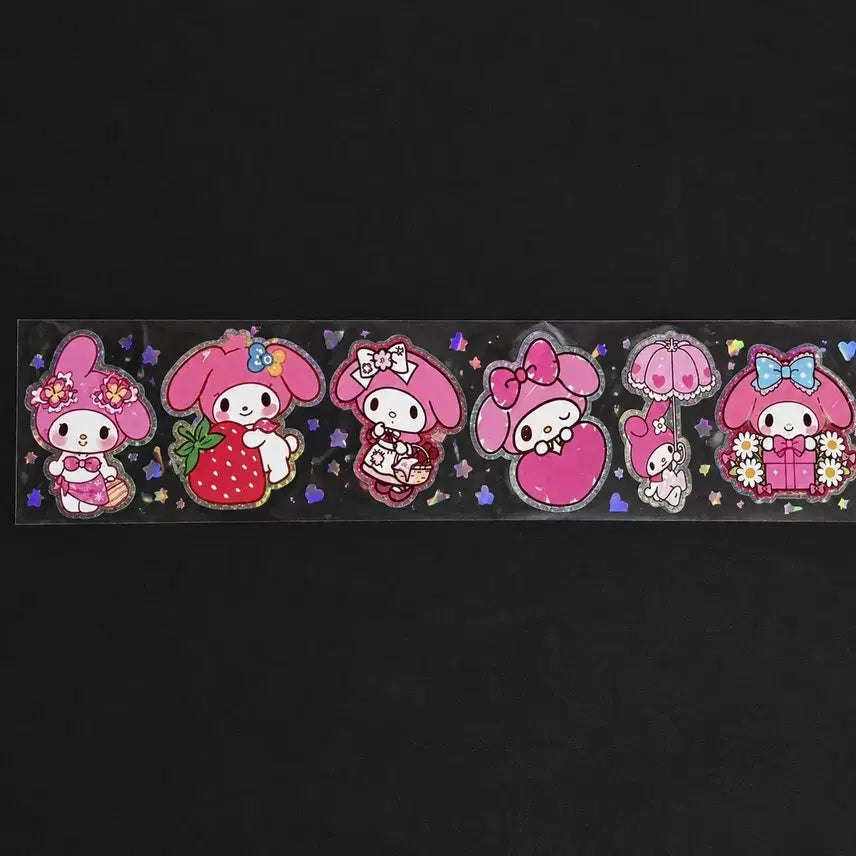 [BUNJANG] My Melody Hologram Line Sticker / 새상품) 마이멜로디 홀로그램 줄 스티커