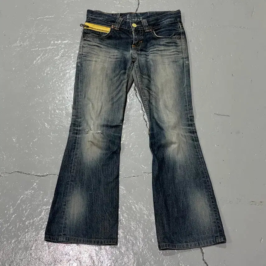 [BUNJANG] Edwin Western Blue Trip 503 Bootcut Denim Pants / 에드윈(Edwin) 웨스턴 블루트립 503 부츠컷 데님 팬츠