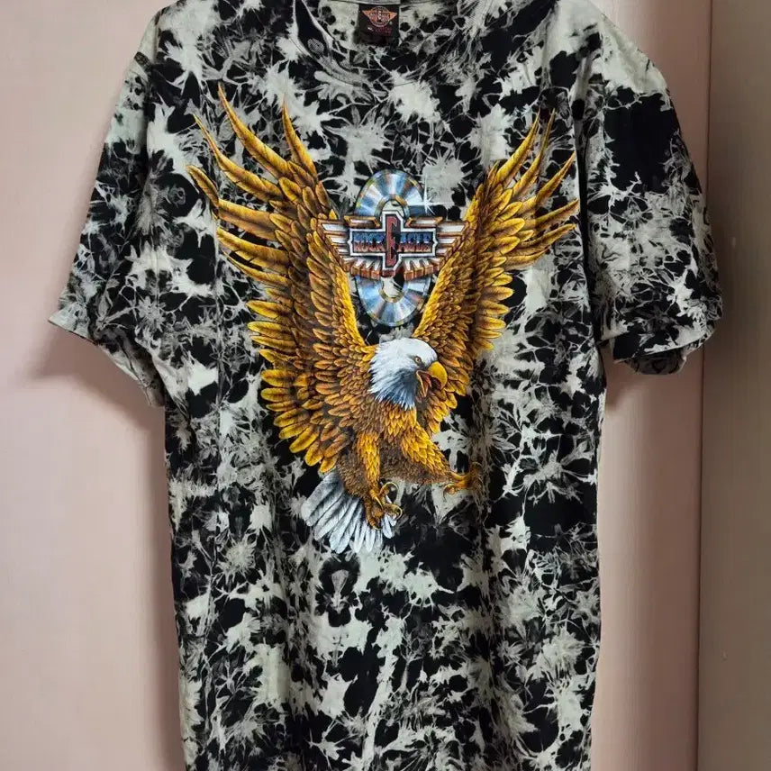 [BUNJANG] Rock Eagle Harley-Davidson Eagle Tie-Dye Short-Sleeve T-Shirt / 락이글 할리데이비슨 독수리 타이 다이 반팔 티셔츠