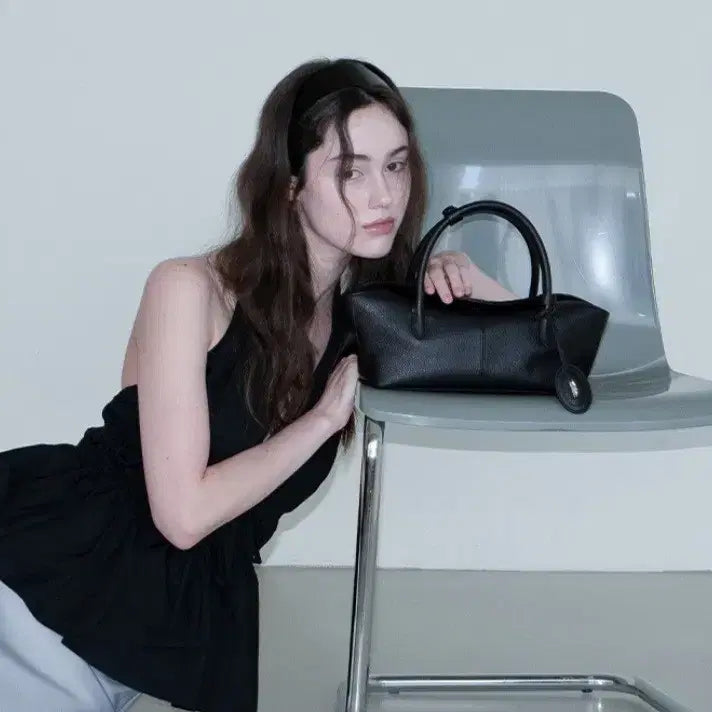 [BUNJANG] Pavia Medium Tote Bag Black / 파베아 토트백(미듐)