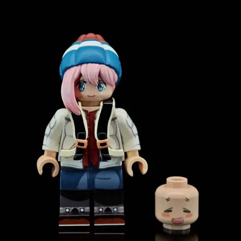 [BUNJANG] d made Laid-Back Camp Nadeshiko Custom Minifigure / (가격인하)d made 유루캠 나데시코 커스텀 레고 미니 피규어