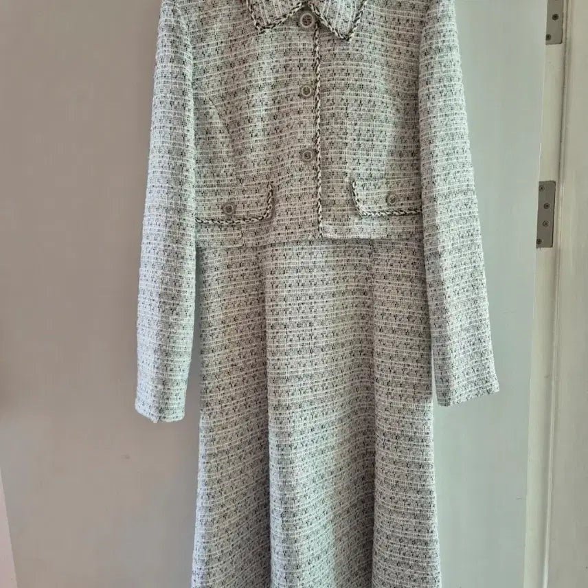 [BUNJANG] It Misha Tweed Jacket Dress Set / 트위드 자켓 원피스 세트