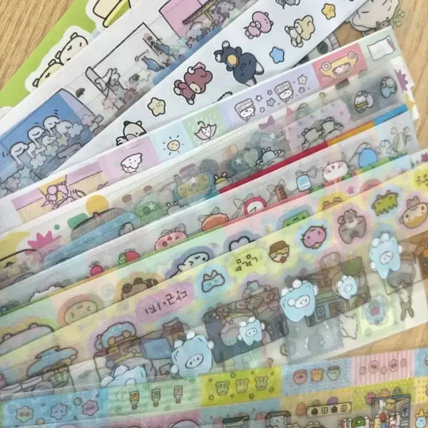 [BUNJANG] Kiss Cut Deco Tape Random Assortment / 처분판매 !! 랜덤키스컷마테 소분띵/소분컷 판매