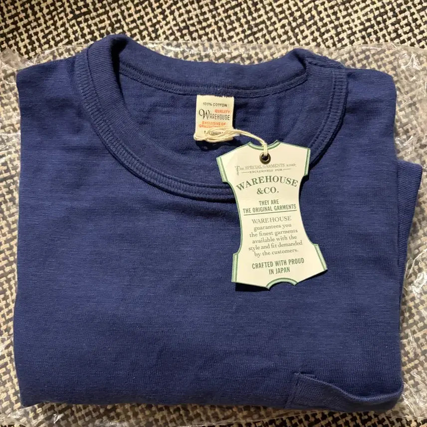 [BUNJANG] Warehouse 4601 T-Shirt Navy M / [새상품] 웨어하우스 4601 티셔츠 네이비 M