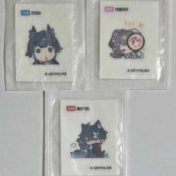 [BUNJANG] Endfield GS25 Collaboration Sticker Bundle Set (Jin Cheon-u / Adelia / Wolfgard) / (일괄가) 엔드필드 gs25 콜라보 띠부씰(진천우/아델리아/울프가드)