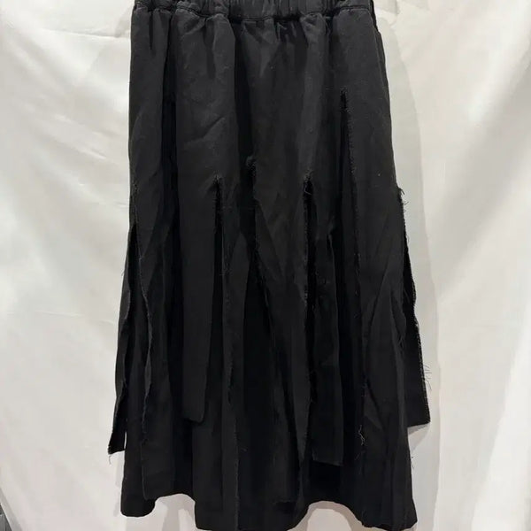 [BUNJANG] Comme des Garçons Black Distressed Layered Skirt S / [정품] 꼼데가르송 블랙 디스트레스 레이어드 스커트 S