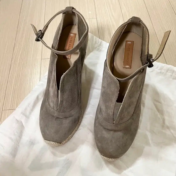 [BUNJANG] Lead Corcov Wedge Heel Sandals (Size 37/235-240) / 235 240 2회착 리드크라코프 정가70 웨지힐 샌들 구두
