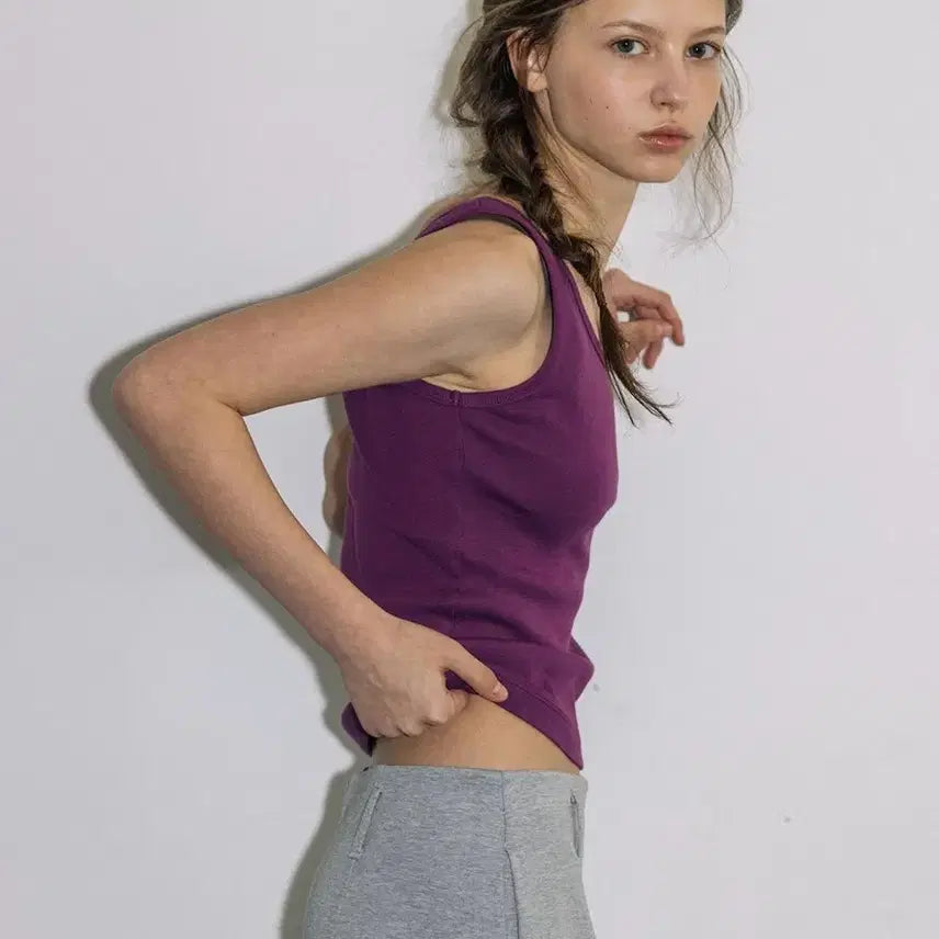 [BUNJANG] Studio Table Sleeveless Purple / Studio table 슬리브리스