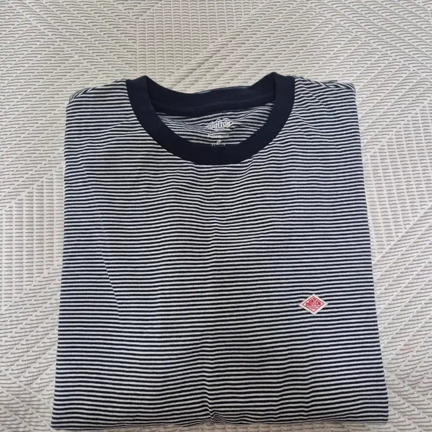 [BUNJANG] DanTon Stripe Short Sleeve T-Shirt Navy XL / 단톤 스트라이프 반팔 네이비 XL