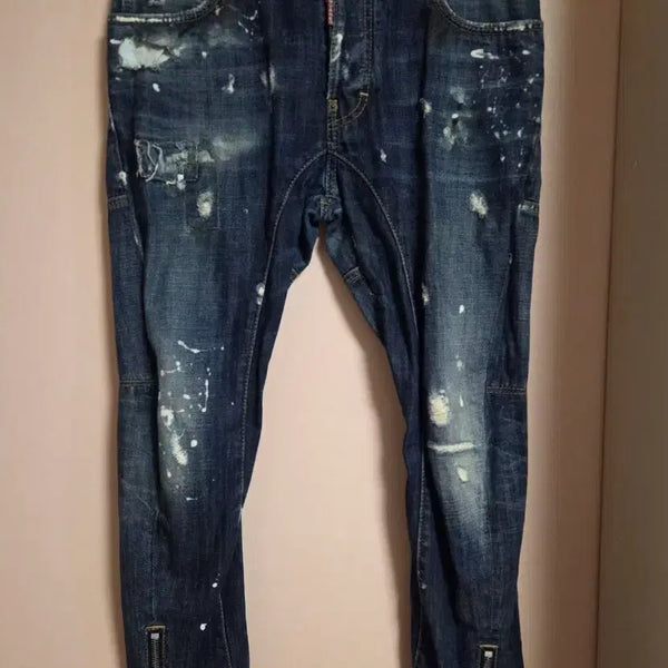 [BUNJANG] DSQUARED2 Damage Washed Denim Jeans / 디스퀘어드2 데미지 워싱 데님