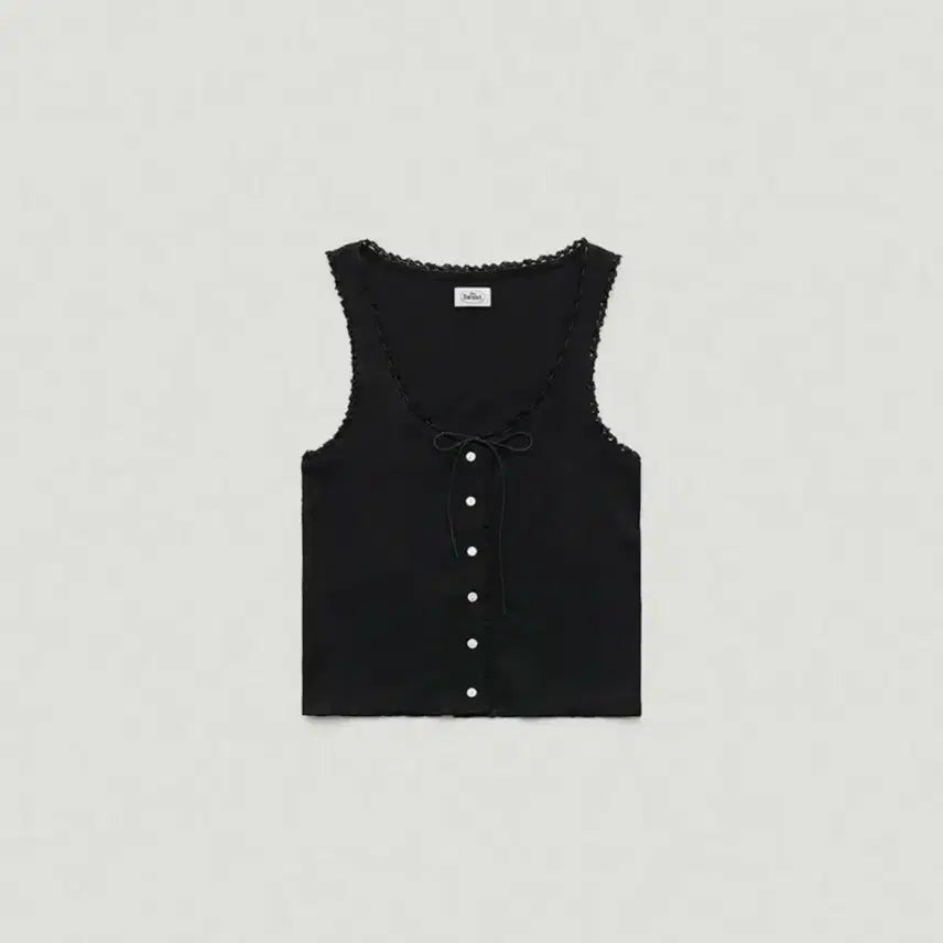 [BUNJANG] TheBarnet Ravioli Lace Tank Top Black / 더바넷 라비올리 레이스 탱크탑 블랙