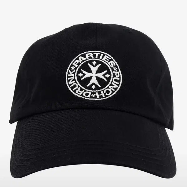 [BUNJANG] Punch Drunk PardiZ Circle Logo Cap (Black) / 펀치드렁크파티즈 Circle Logo Cap (BLACK)(미사용 제품)